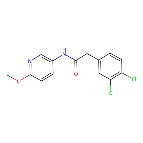 2-(3,4-dichlorophenyl)-N-(6-methoxypyridin-3-yl)acetamide structure