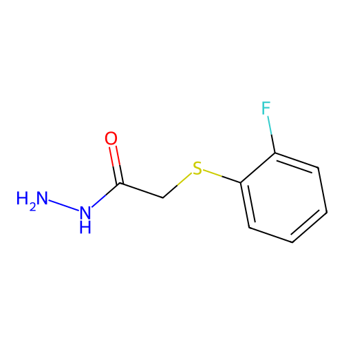 2-[(2-Fluorophenyl)sulfanyl]acetohydrazide structure