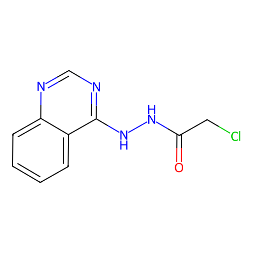 2-chloro-N'-quinazolin-4-ylacetohydrazide structure