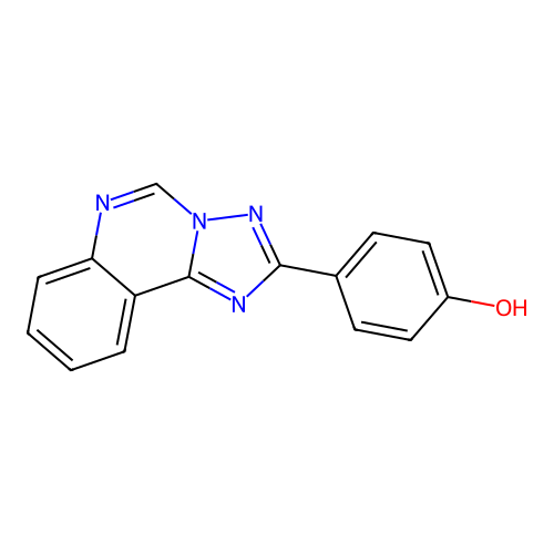 Phenol, 4-([1,2,4]triazolo[1,5-c]quinazolin-2-yl)- structure