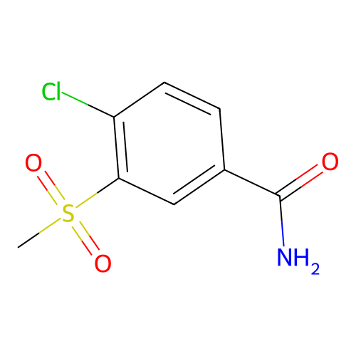 4-Chloro-3-methylsulfonylbenzamide structure