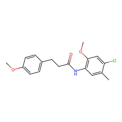 N-(4-Chloro-2-methoxy-5-methylphenyl)-3-(4-methoxyphenyl)propanamide structure