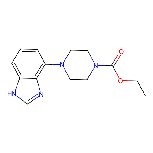 ethyl 4-(1H-benzimidazol-4-yl)piperazine-1-carboxylate structure