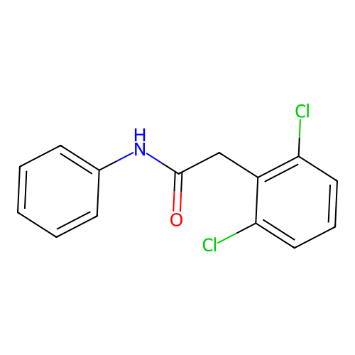 2-(2,6-dichlorophenyl)-N-phenylacetamide structure