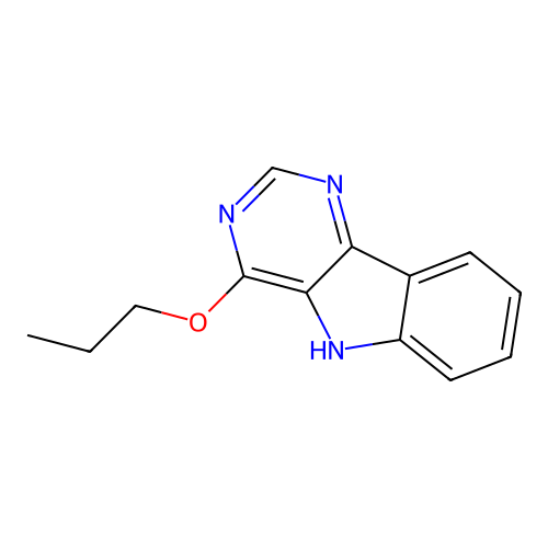 4-Propoxy-5H-pyrimido[5,4-b]indole structure