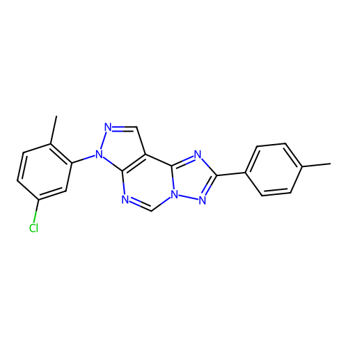 C20H15ClN6 structure
