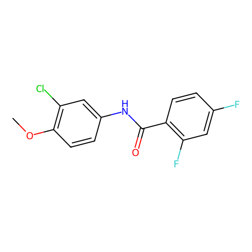N-(3-chloro-4-methoxyphenyl)-2,4-difluorobenzamide structure