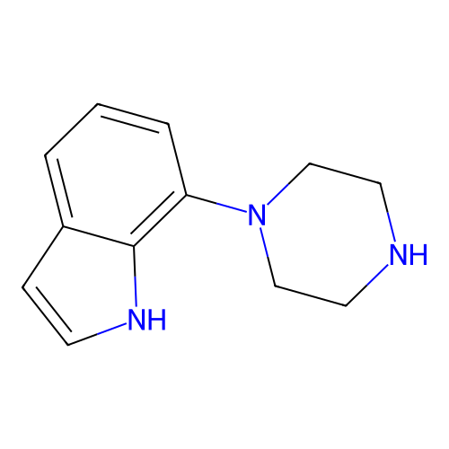 1H-Indole, 7-(1-piperazinyl)- structure