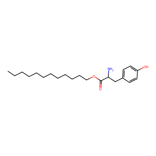 Dodecyl tyrosinate structure