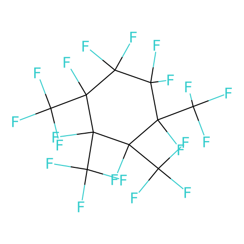 1,1,2,2,3,4,5,6-Octafluoro-3,4,5,6-tetrakis(trifluoromethyl)cyclohexane structure