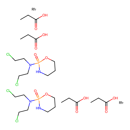 Chemical Compound (C26H54Cl4N4O12P2Rh2) structure