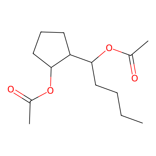 1-(2-Acetoxycyclopentyl)pentyl acetate structure