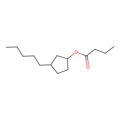 3-Pentylcyclopentyl butyrate structure