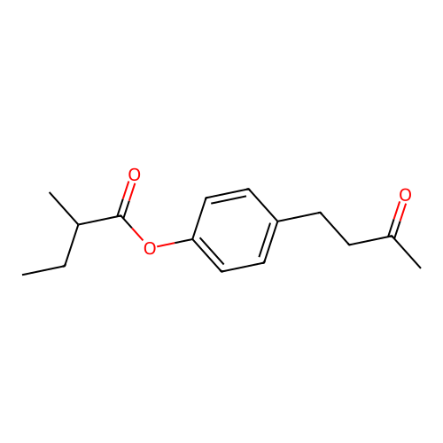 4-(3-Oxobutyl)phenyl 2-methylbutyrate structure