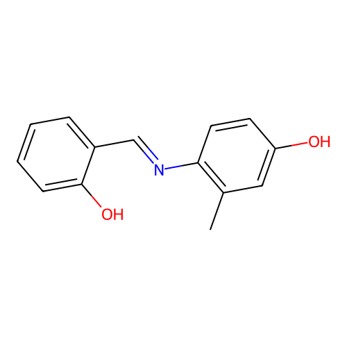 4-(2-Hydroxybenzylideneamino)-3-methylphenol structure