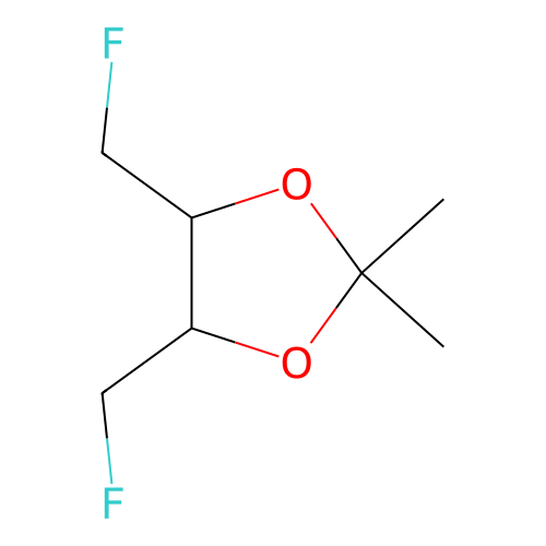 4,5-Bis(fluoromethyl)-2,2-dimethyl-1,3-dioxolane structure