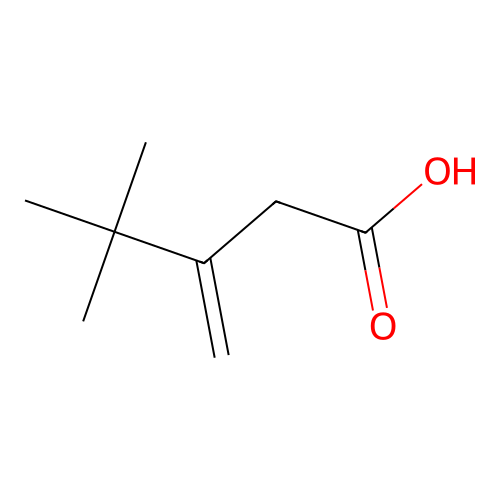 3-tert-Butyl-3-butenoic acid structure