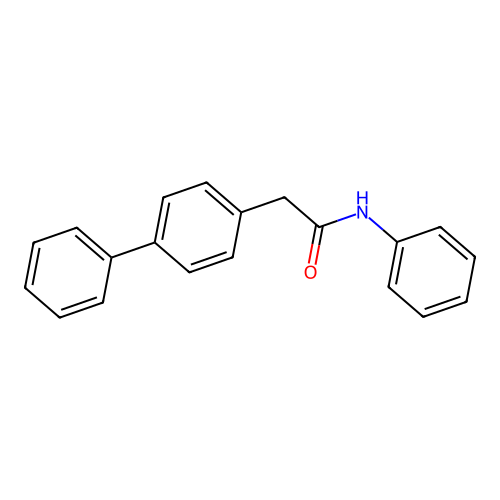 N-phenyl-2-(4-phenylphenyl)acetamide structure