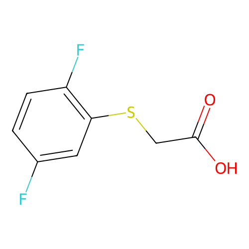 2-((2,5-Difluorophenyl)sulfanyl)acetic acid structure