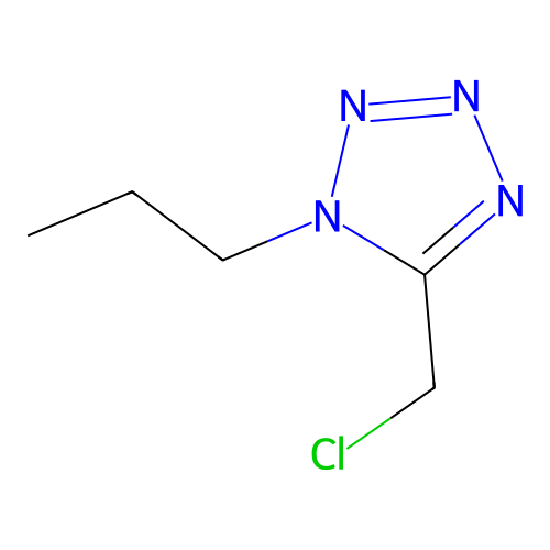 5-(chloromethyl)-1-propyl-1H-1,2,3,4-tetrazole structure