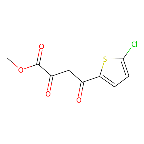 Methyl 5-chloro-alpha,gamma-dioxo-2-thiophenebutanoate structure