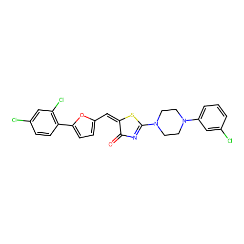 C24H18Cl3N3O2S structure