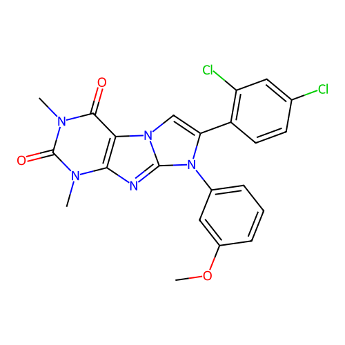 C22H17Cl2N5O3 structure