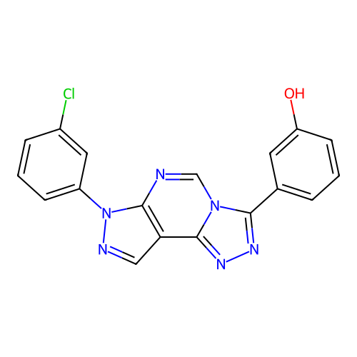 C18H11ClN6O structure