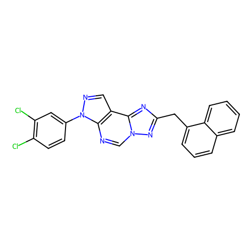 C23H14Cl2N6 structure