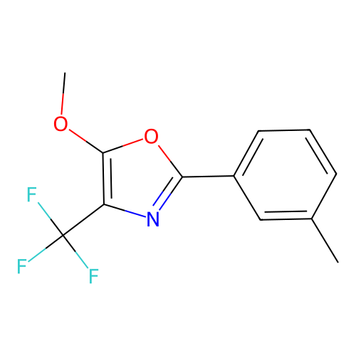 5-Methoxy-2-(3-methylphenyl)-4-(trifluoromethyl)-1,3-oxazole structure