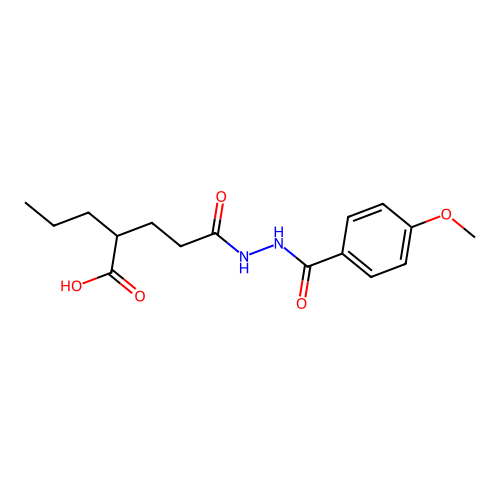 5-(2-(4-Methoxybenzoyl)hydrazinyl)-5-oxo-2-propylpentanoic acid structure
