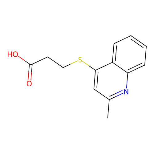 3-[(2-Methylquinolin-4-yl)sulfanyl]propanoic acid structure