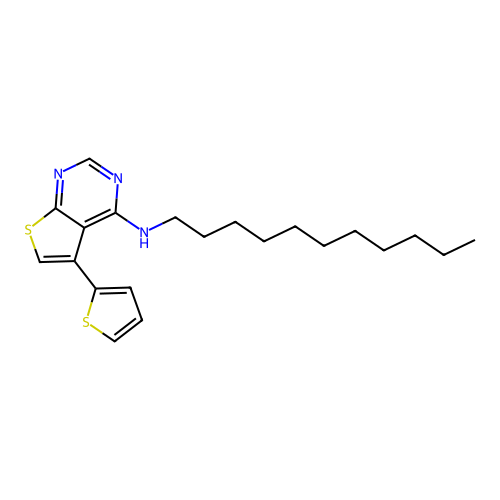 (5-(2-Thienyl)thiopheno[3,2-e]pyrimidin-4-yl)undecylamine structure