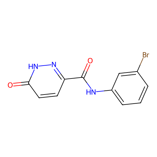N-(3-bromophenyl)-6-oxo-1H-pyridazine-3-carboxamide structure