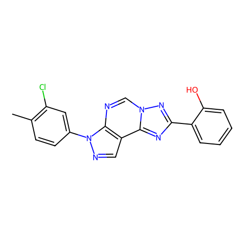C19H13ClN6O structure