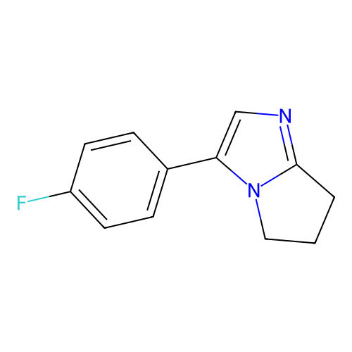 3-(4-fluorophenyl)-6,7-dihydro-5H-pyrrolo[1,2-a]imidazole structure