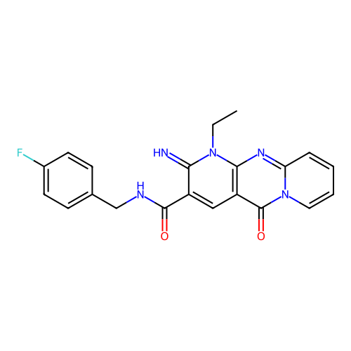 C21H18FN5O2 structure