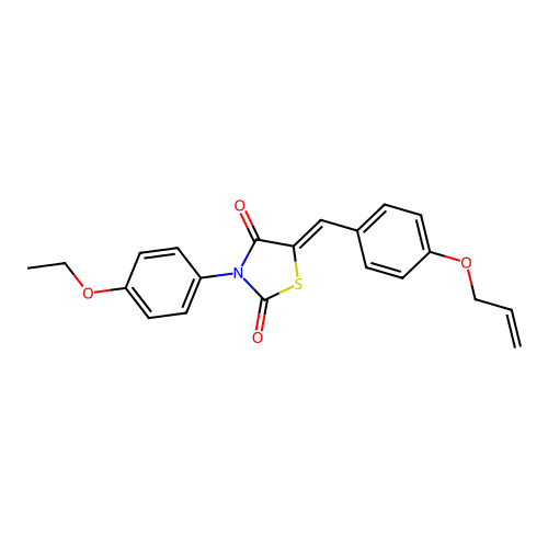 (Z)-5-(4-(allyloxy)benzylidene)-3-(4-ethoxyphenyl)thiazolidine-2,4-dione structure