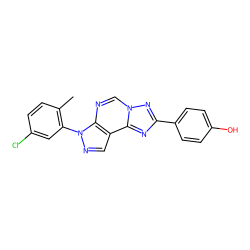 C19H13ClN6O structure