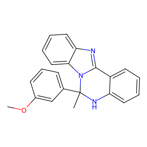 6-(3-Methoxyphenyl)-6-methyl-5,6-dihydrobenzimidazo[1,2-c]quinazoline structure