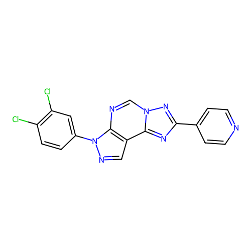 10-(3,4-dichlorophenyl)-4-(pyridin-4-yl)-3,5,6,8,10,11-hexaazatricyclo[7.3.0.0^{2,6}]dodeca-1(9),2,4,7,11-pentaene structure