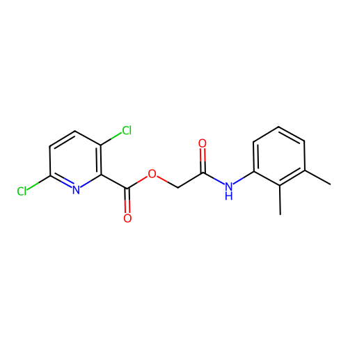 [2-(2,3-Dimethylanilino)-2-oxoethyl] 3,6-dichloropyridine-2-carboxylate structure
