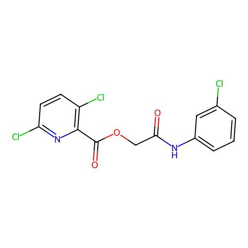 [(3-Chlorophenyl)carbamoyl]methyl 3,6-dichloropyridine-2-carboxylate structure