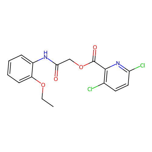 [(2-Ethoxyphenyl)carbamoyl]methyl 3,6-dichloropyridine-2-carboxylate structure