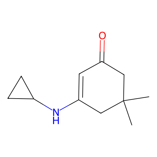 2-Cyclohexen-1-one, 3-(cyclopropylamino)-5,5-dimethyl- structure