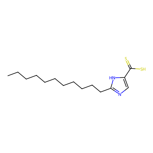 2-Undecyl-1H-imidazole-4-carbodithioic acid structure