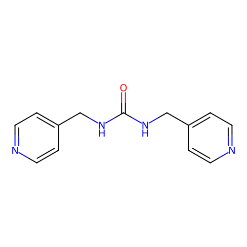 1,3-Bis(4-pyridylmethyl)urea structure