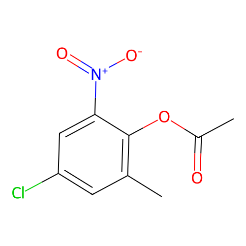 4-Chloro-6-nitro-o-cresyl acetate structure