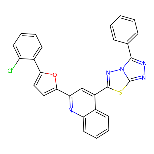 C28H16ClN5OS structure