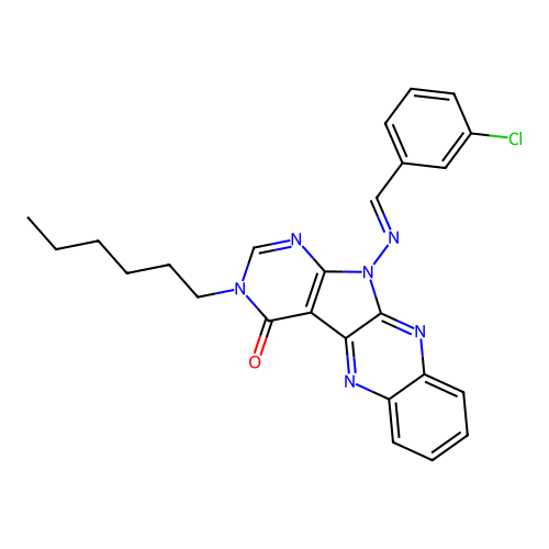 C25H23ClN6O structure